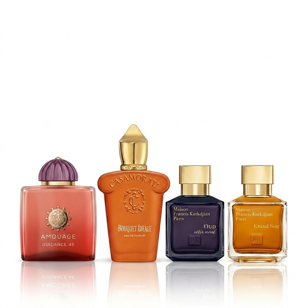Set 4 parfumov | Guidance 46, Bouquet Ideale, Oud Satin Mood e Grand Soir