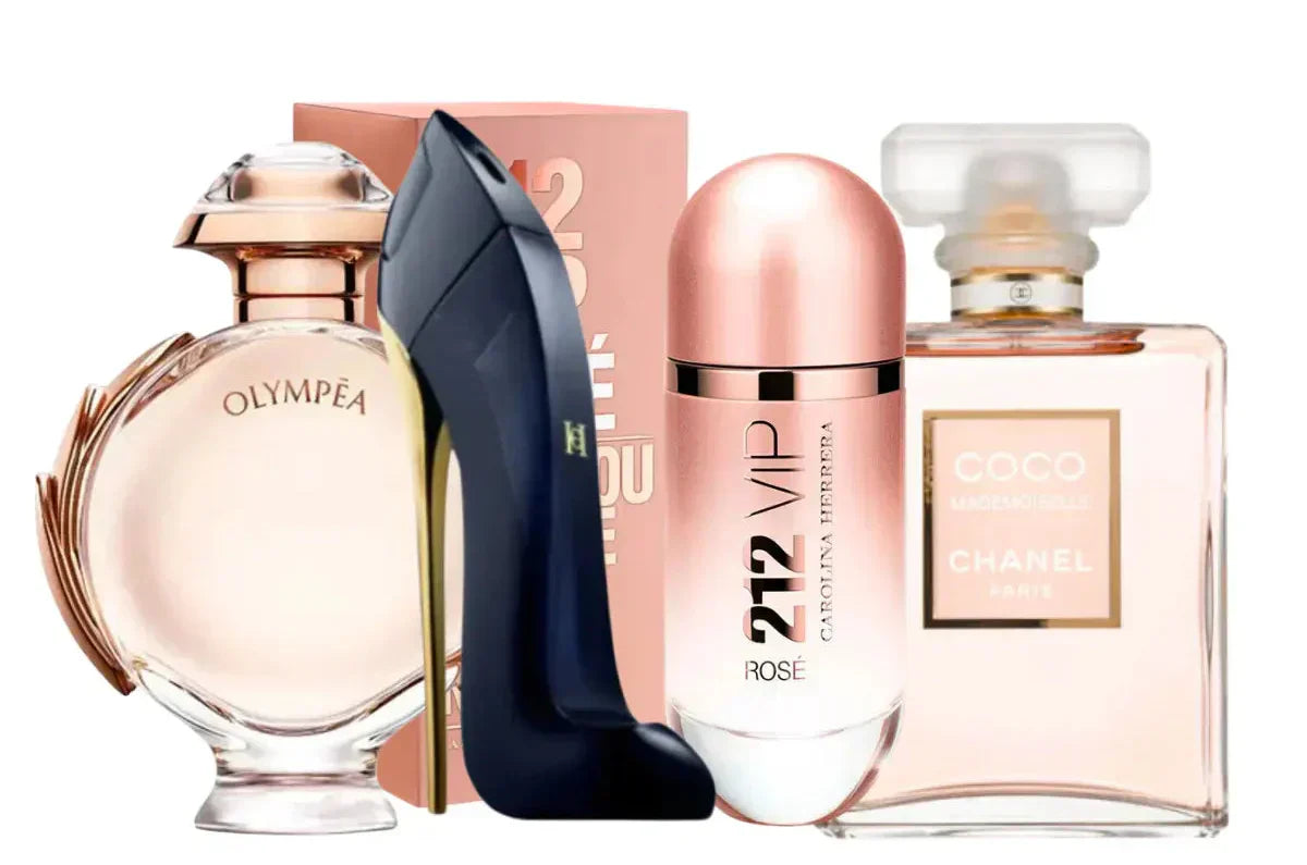 Set 4 parfumov | 212 Rosé, Coco Mademoiselle, Good Girl, Olympea 100ml