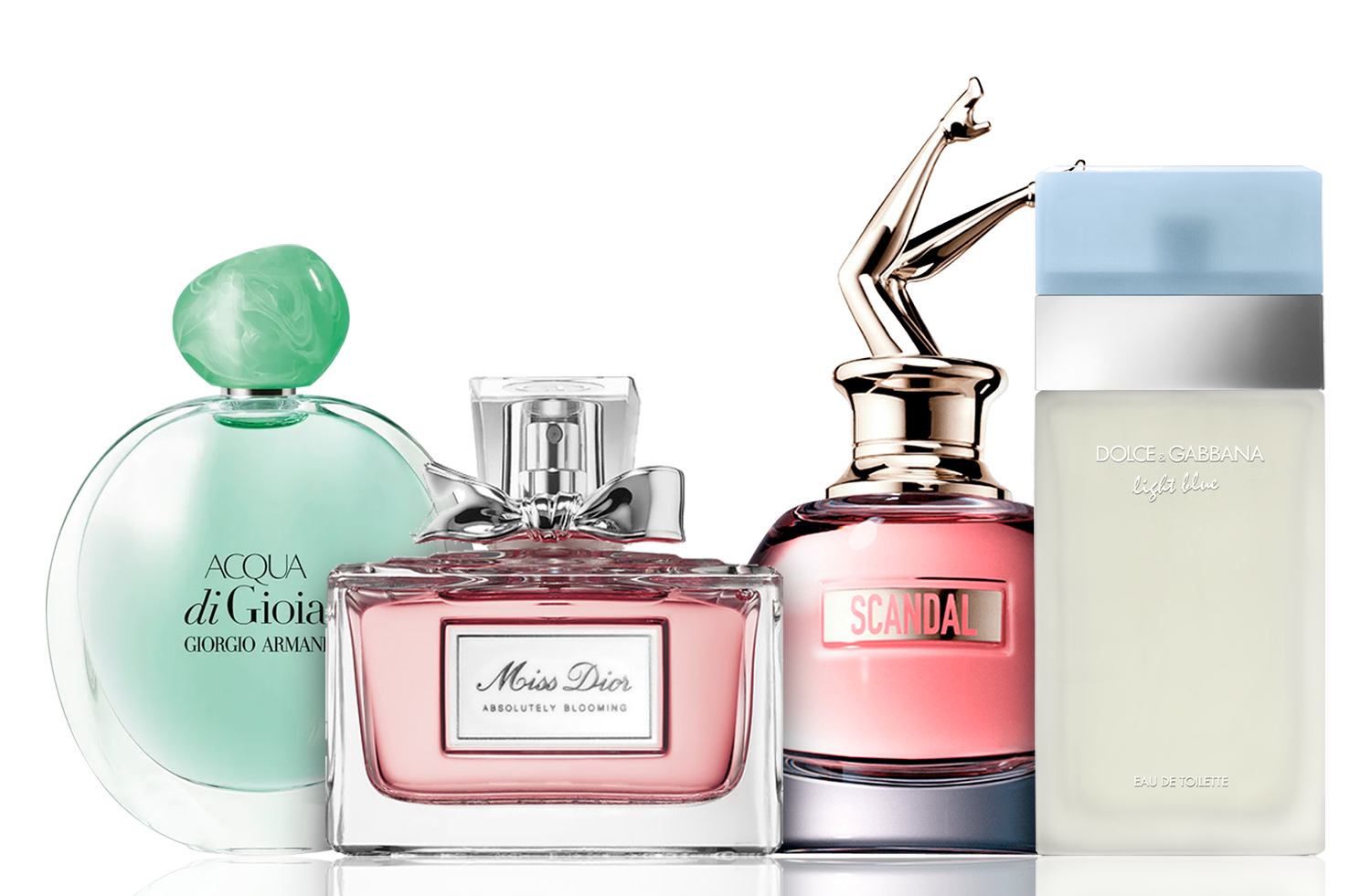 Set 4 parfumov | Acqua di Gioia, Light Blue, Scandal, Miss Dior 100 ml