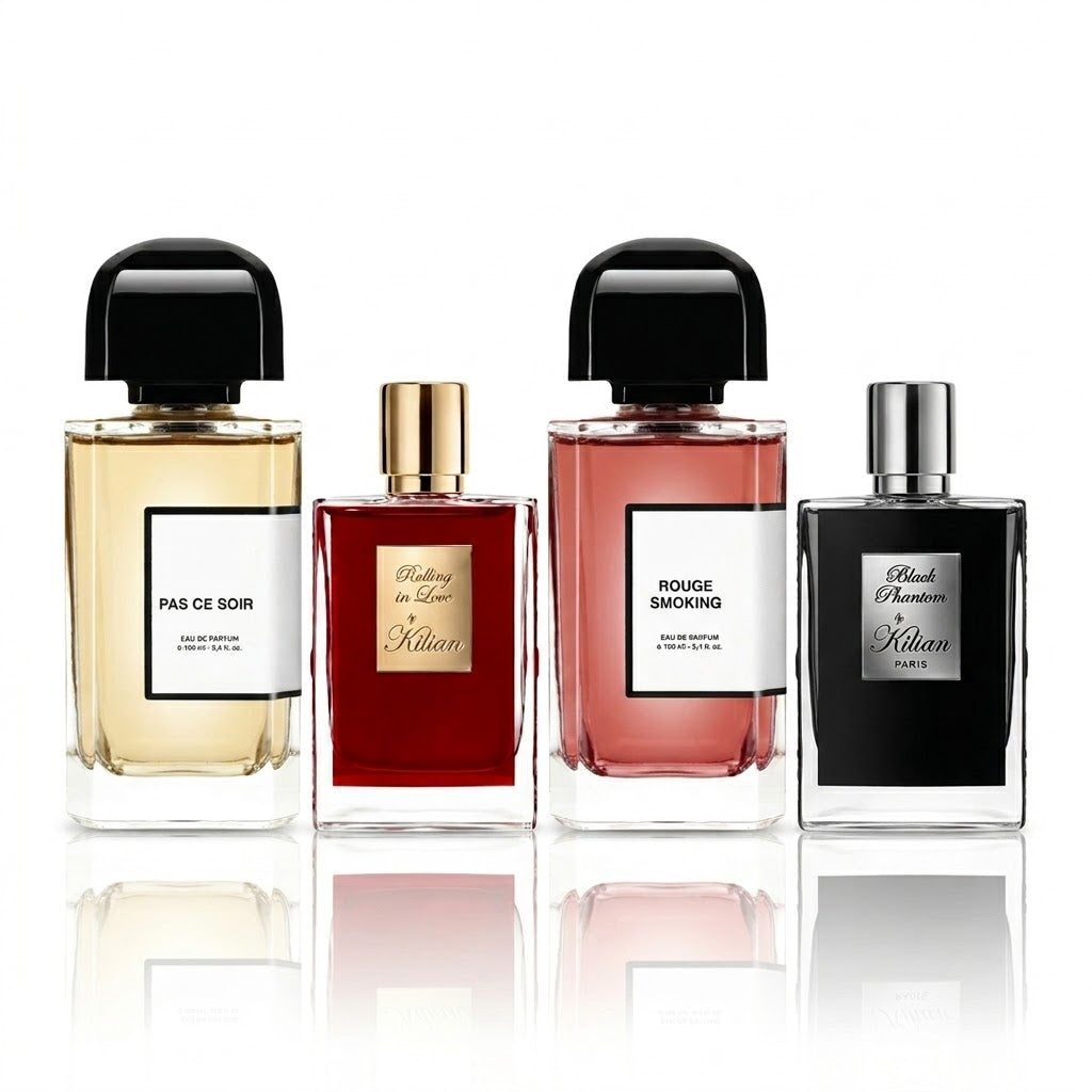 Set 4 parfumov | Pas Ce Soir, Rolling in Love, Rouge Smoking e Black Phantom