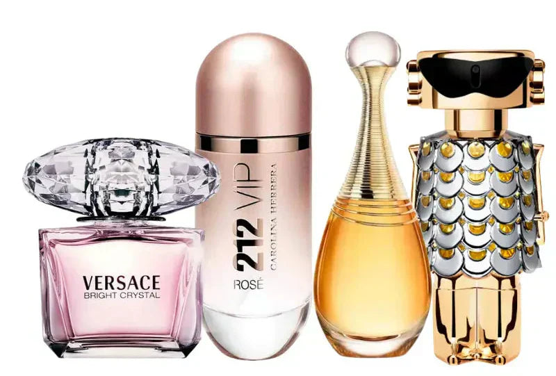Set 4 parfumov | Jadore, 212 Vip Rose, Fame, Bright Crystal