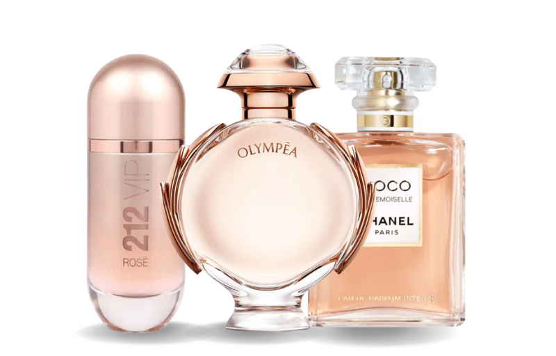 Set 3 parfumov | Carolina Herrera 212 VIP ROSÉ, Paco Rabanne OLYMPÉA e Chanel COCO MADEMOISELLE 100 ml