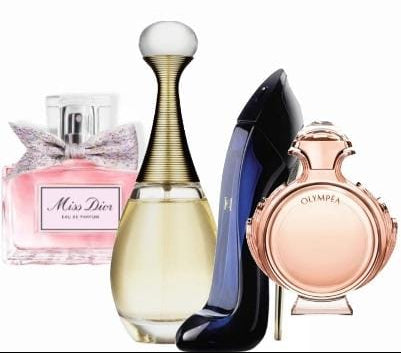 Set 4 parfumov | Miss Dior + J'adore + Good Girl + Olympéa – 100 ml